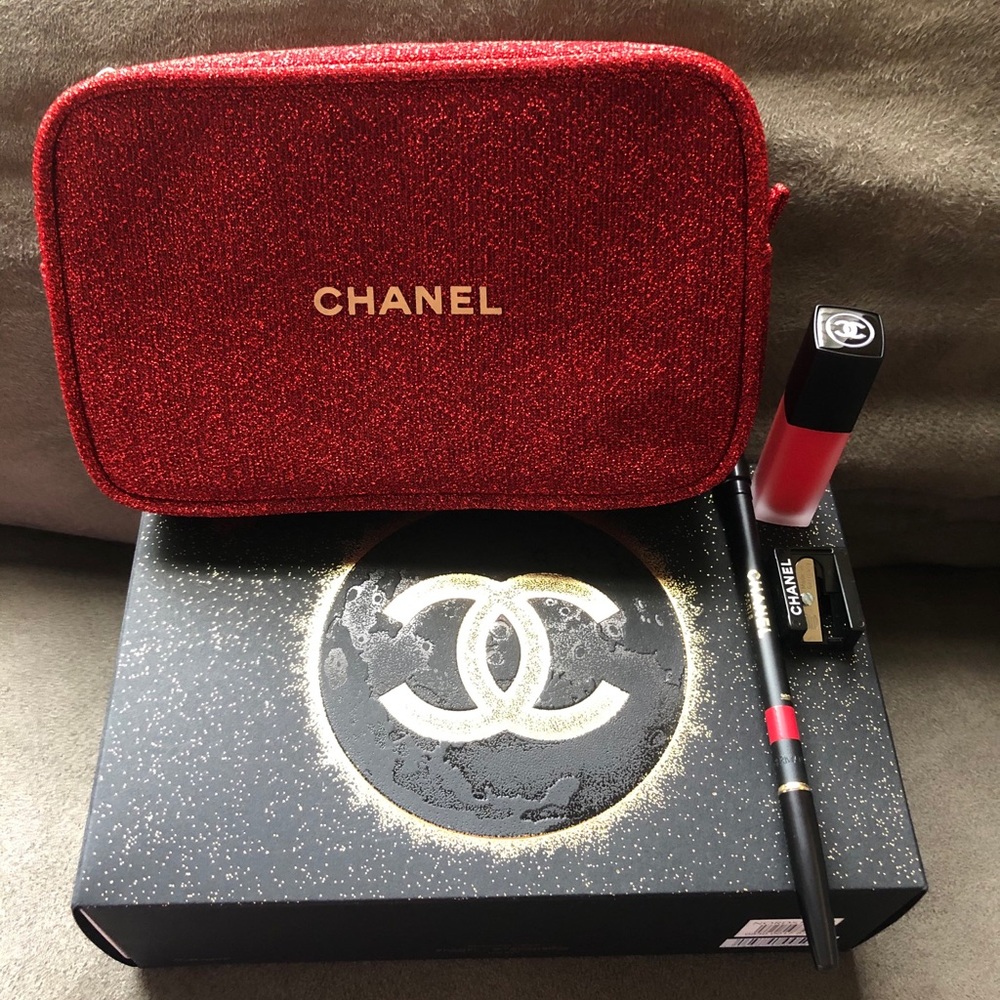 💕Auth Chanel Holiday Matte Match lip duo💕